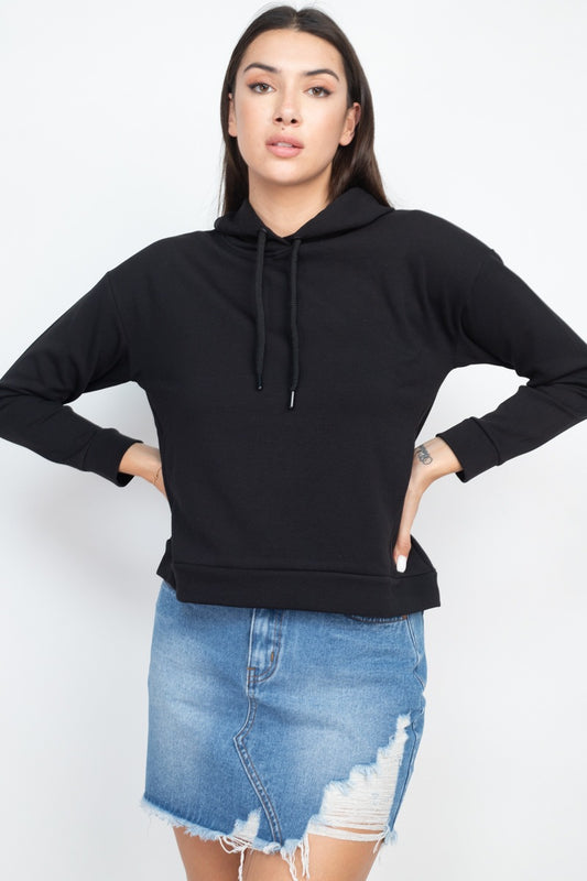 Self-tie Drawstrings Hoodie