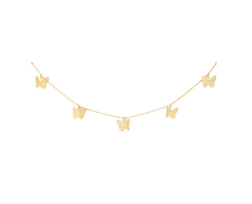 Butterfly Charm Gold Dipped Necklace