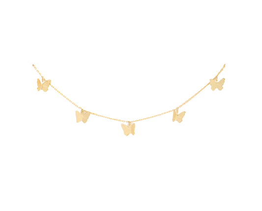 Butterfly Charm Gold Dipped Necklace