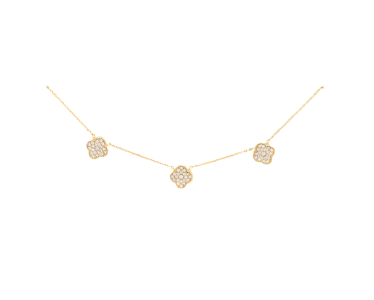 Moroccan Shape Gold Dipped Necklace